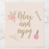 エレガントスパパーティー カスタムデザイン ワインラベル (シングルラベル)