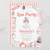 エレガントスパ日誕生日 招待状 (正面/裏面)