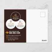 エレガントスパ美しいサロンメイクアップ爪、 ネイル&ファシアル ポストカード (裏面)