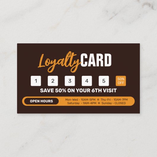 エレガントスパ美しいサロンメイクアップ爪、 ネイル&ファシアル ロイヤリティカード (裏面)