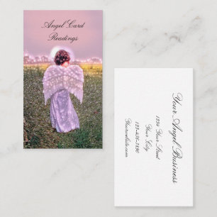 エレガントスピリチュアル白熱［赤熱］光を放つエンジェルカ読ード 名刺