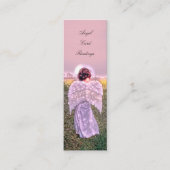 エレガントスピリチュアル白熱［赤熱］光を放つエンジェル読カード スキニー名刺 (正面)