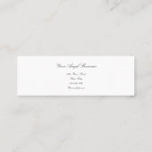 エレガントスピリチュアル白熱［赤熱］光を放つエンジェル読カード スキニー名刺 (裏面)