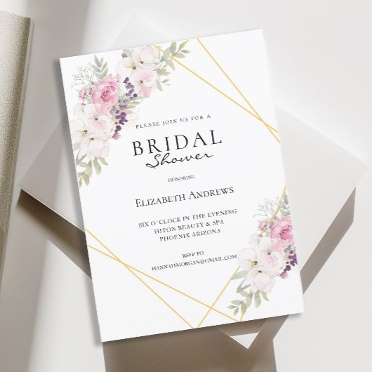 エレガントスブラートパーティーボホエインラドン 招待状