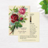 エレガントスペインのバラ宗教的な写真祈りの言葉カード (デスク)