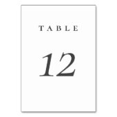 エレガントスミニマルク結婚トのテーブル番号 テーブルナンバー (裏面)