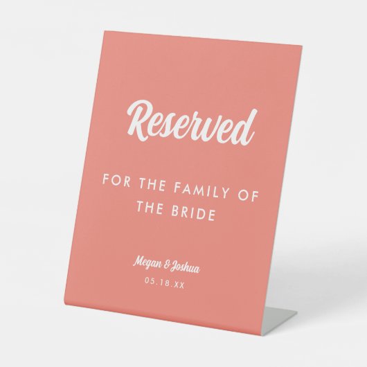 エレガントスミニマルク結婚トの予約 台座サイン (正面)