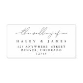 エレガントスモダンクリプト名の結婚差出人住所 セルフインキングスタンプ (デザイン)