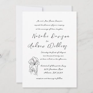 エレガントスモダンクリプト結婚式招待状 招待状