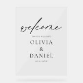 エレガントスモダントの結婚歓迎エレガント アクリルサイン (正面)