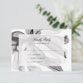 エレガントスモーキーフローラ白黒結婚ズ 出欠カード (スタンド正面)