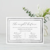 エレガントスワンズ結婚リハーサルディナー招待状 招待状 (スタンド正面)