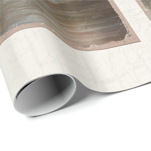 エレガントスワンレイクピンクウォーターリリーフローラ ラッピングペーパー (ロールコーナー)