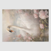 エレガントスワンレイクピンクウォーターリリーフローラ 薄葉紙 (正面)