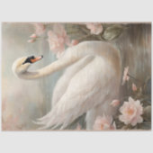 エレガントスワンレイクフローラwピンクウォーターリリー 薄葉紙 (正面)