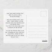 エレガントス感謝していト実在フォイルを追加する文字ブラック 箔シーズンポストカード (裏面)