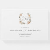 エレガントセージグリーンガーデン結婚フローラ ゲストブック (正面)