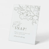 エレガントセージグリーン結婚フローラのOHスナップ 台座サイン (正面)