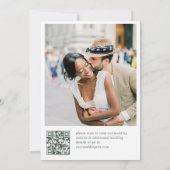 エレガントセージフランスのグリーンガーデン結婚花 セーブザデート (裏面)