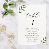 エレガントセージ結婚グリーンリー座席表 テーブルナンバー