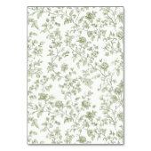 エレガントセージ結婚Chinoiserie座席表 テーブルナンバー (裏面)