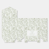 エレガントセージ結婚Chinoiserie's フェイバーボックス (見開き)