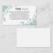 エレガントセージ緑の詳細結婚ズ エンクロージャーカード (正面/裏面)