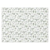 エレガントセージ緑離れ水色パターン テーブルクロス (正面(横))