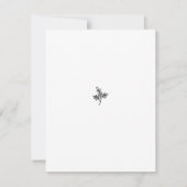 エレガントセーブ・ザ・デート案内テンプレート (裏面)