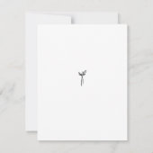 エレガントセーブ・ザ・デート案内テンプレート (裏面)