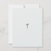 エレガントセーブ・ザ・デート案内テンプレート ノートカード (裏面)