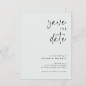 エレガントセーブ・ザ・デート案内テンプレート ノートカード (正面/裏面)