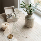 エレガントソフトセージ離れグリーボタニカル結婚ズ アクリル招待状