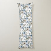 エレガントソフトダスティブルーウォーター花模様 ボディピロー (裏面 (縦))