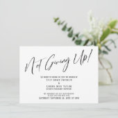 エレガントタイポグラフィが与え上がる!遅結婚延 招待状 (スタンド正面)