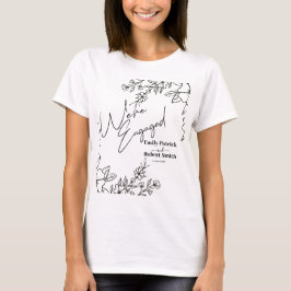 エレガントタイポグラフィだ婚約した Tシャツ