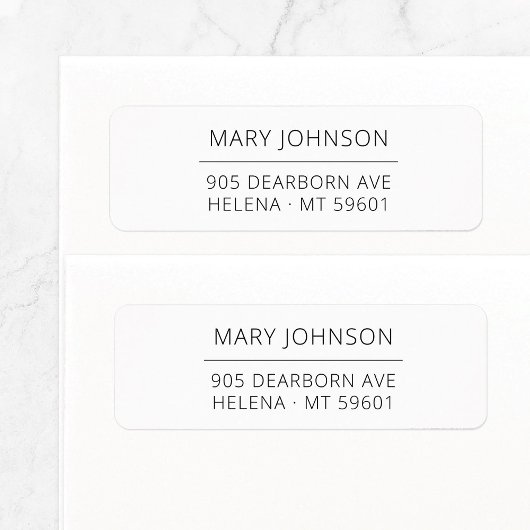 エレガントタイポグラフィカスタム差出人住所06.ラベル ラベル