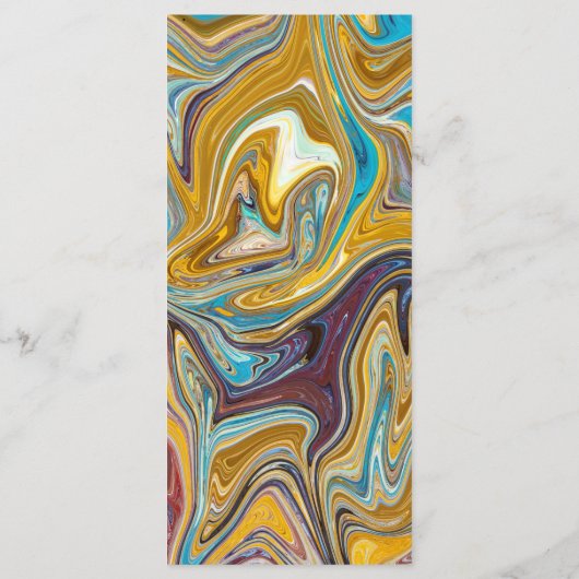 エレガントタイポグラフィシンプルアート結婚抽象芸術 メニュー (裏面)