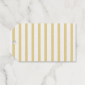 エレガントタイポグラフィスクリプトハッピーバースデー金ゴールド ギフトタグ (裏面 (横))