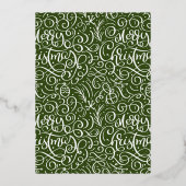 エレガントタイポグラフィパーティー 箔招待状 (裏面)