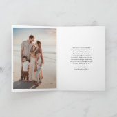 エレガントタイポグラフィフォトモダンクリスマス シーズンカード (内部)