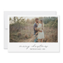 エレガントタイポグラフィフォトモダンクリスマス