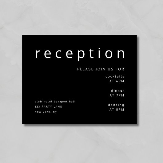 エレガントタイポグラフィブ結婚ラック エンクロージャーカード