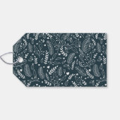 エレガントタイポグラフィボタニカルメリーとブライト ギフトタグ (裏面横)