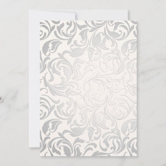 エレガントタイポグラフィリージェンシーエラ結婚式招待状 招待状 (裏面)