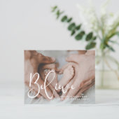 エレガントタイポグラフィ信じ写真 ポストカード (スタンド正面)