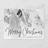 エレガントタイポグラフィ写エレガント真 シーズンポストカード (正面)