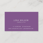 エレガントタイポグラフィ化粧 |名刺 名刺 (裏面)