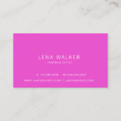 エレガントタイポグラフィ化粧 |名刺 名刺 (裏面)