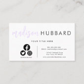 エレガントタイポグラフィ名刺 名刺 (裏面)